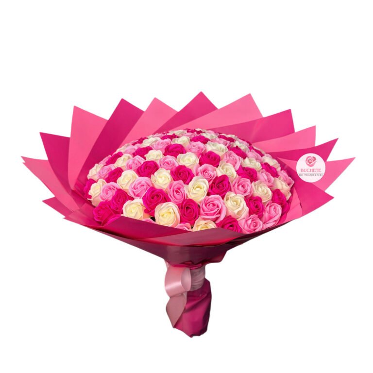 Buchet 101 Trandafiri Roz