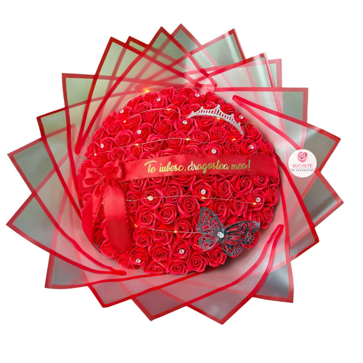 Buchet-101-trandafiri-sapun-1 Buchet 101 Trandafiri sapun rosu
