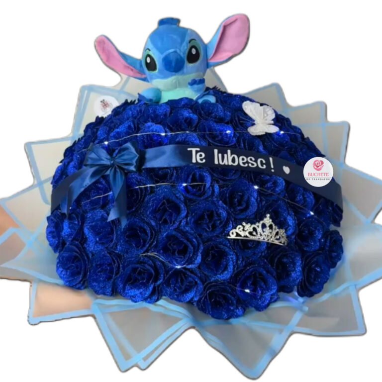 Buchet cu Stitch Albastru