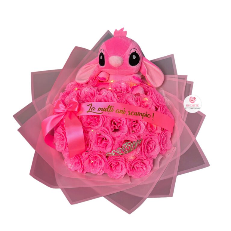 Buchet cu Stitch Roz