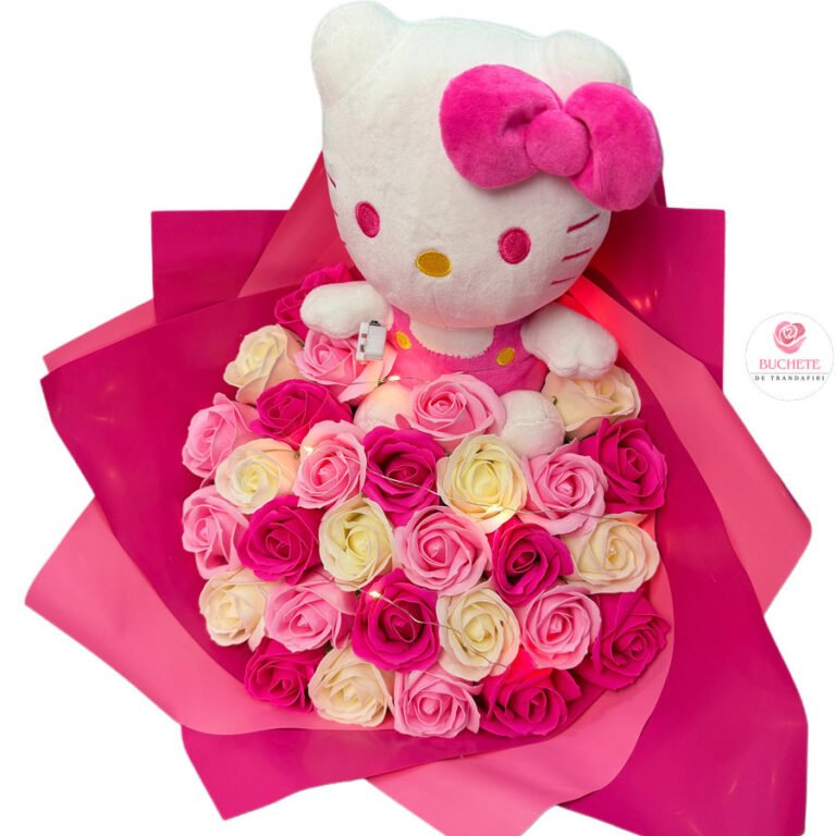 Buchet de flori Hello Kitty