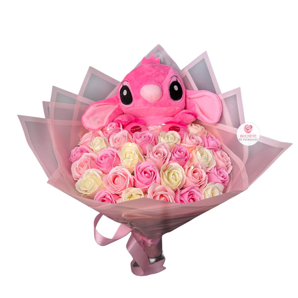 Buchet-de-flori-stitch-roz-1 Buchet de flori Stitch Roz