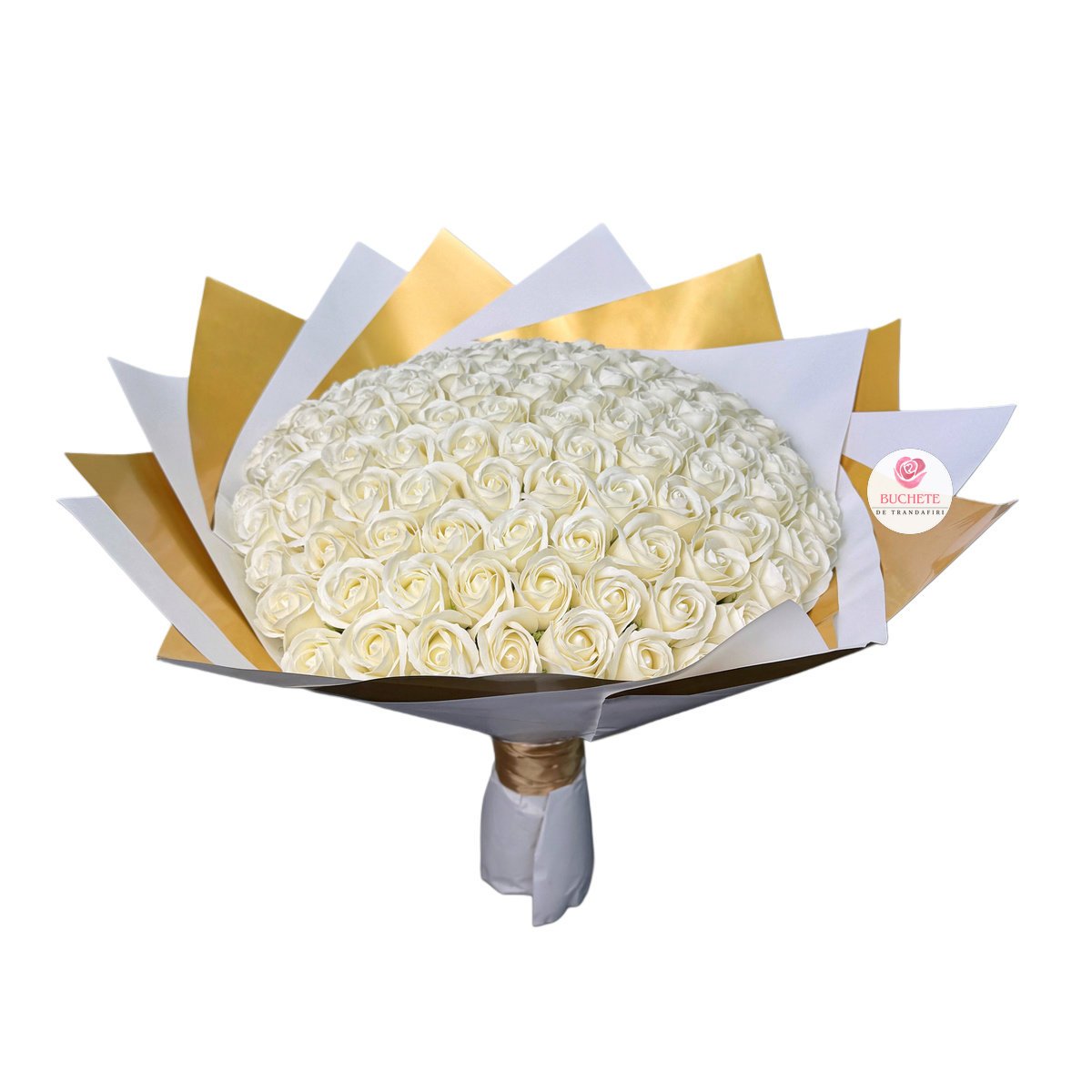 Buchet-de-flori-trandafiri-101-1 Buchet de flori Trandafiri 101 Alb