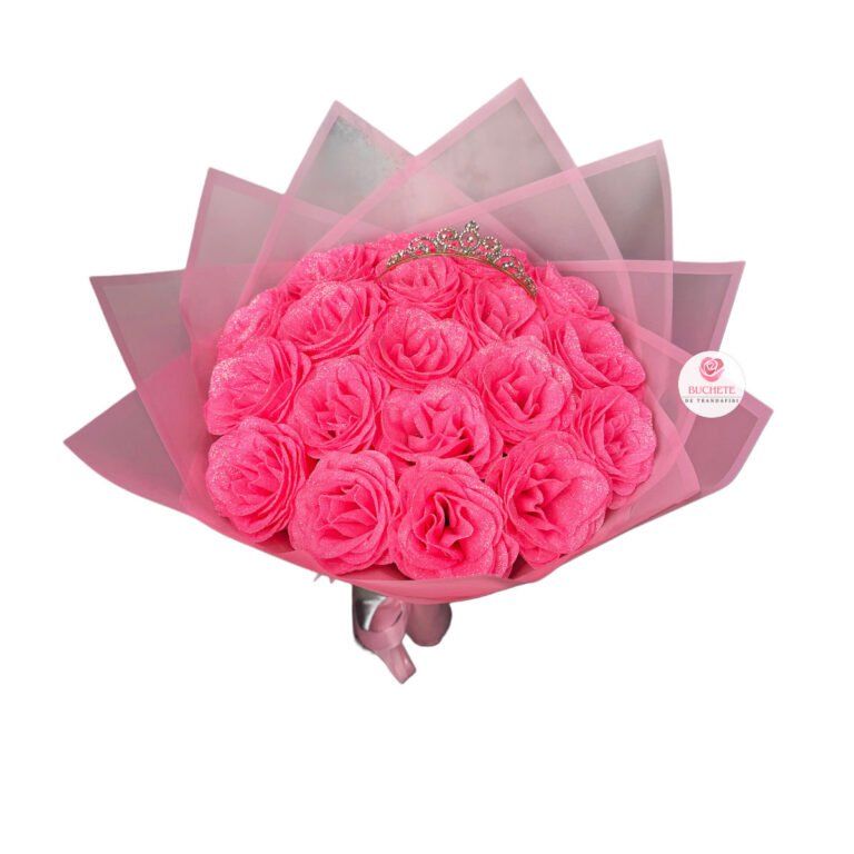 Buchet trandafiri sclipici