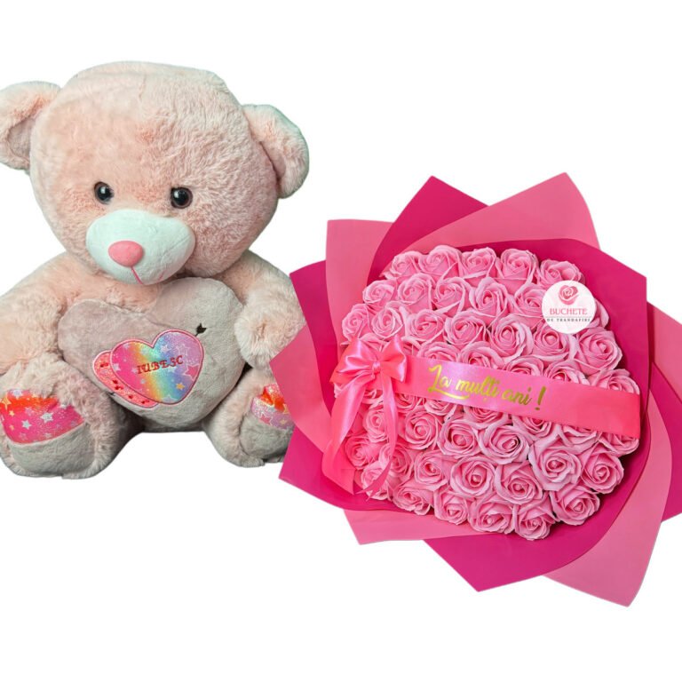 Pachet cadou aniversare roz