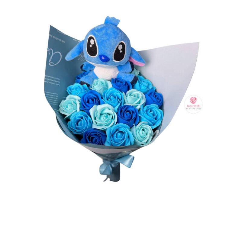 Stitch Buchet de flori Albastru