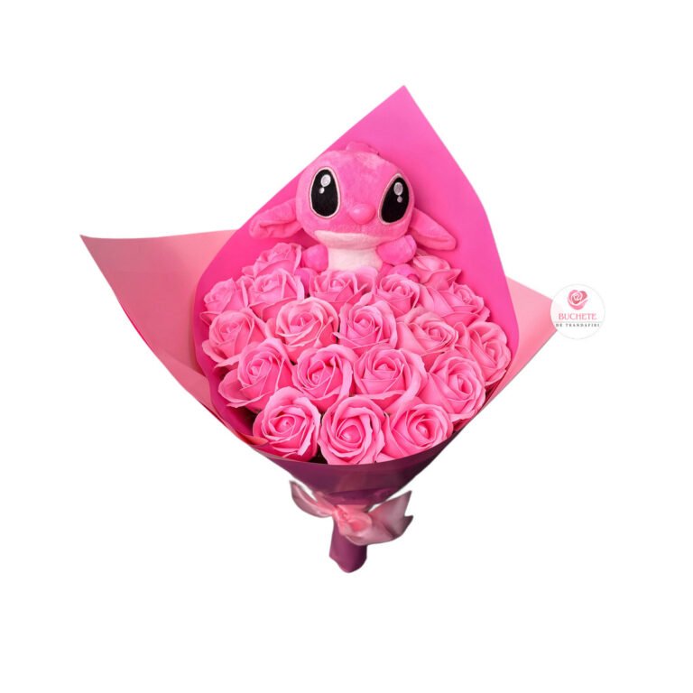Stitch Buchet de flori Roz